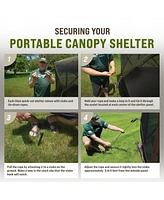 Clam Quick-Set Escape 11.5 x 11.5 Foot Portable Outdoor Canopy Shelter, Green