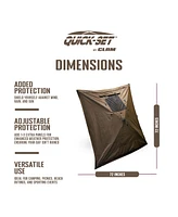 Clam Quick-Set Screen Hub Tent Wind & Sun Panels, Accessory Only, Brown (3 Pack)