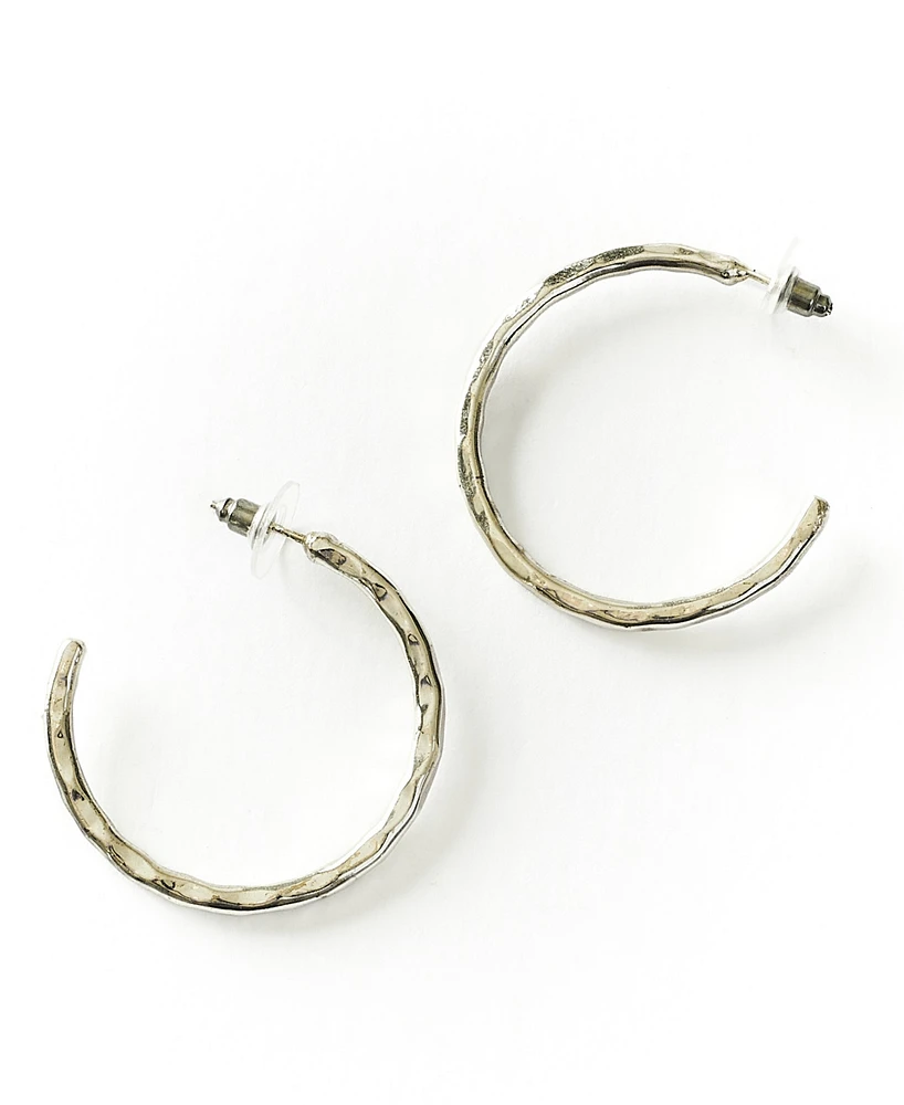 Matr Boomie Bhavani Hammered Hoop Earrings