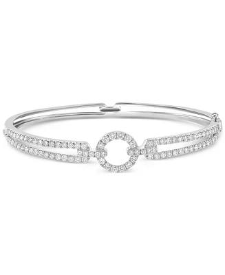 Effy Diamond Circle Openwork Bangle Bracelet (1-7/8 ct. t.w.) in 14k White Gold