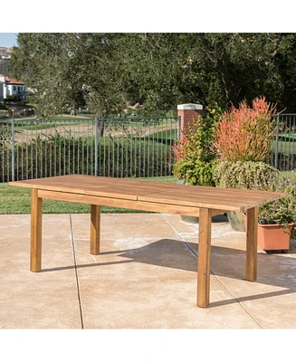 Rustic Acacia Expandable Dining Table