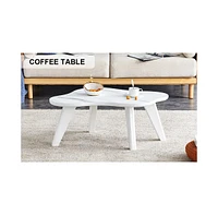 Streamdale Furniture Cloud-Shaped Modern Coffee Table