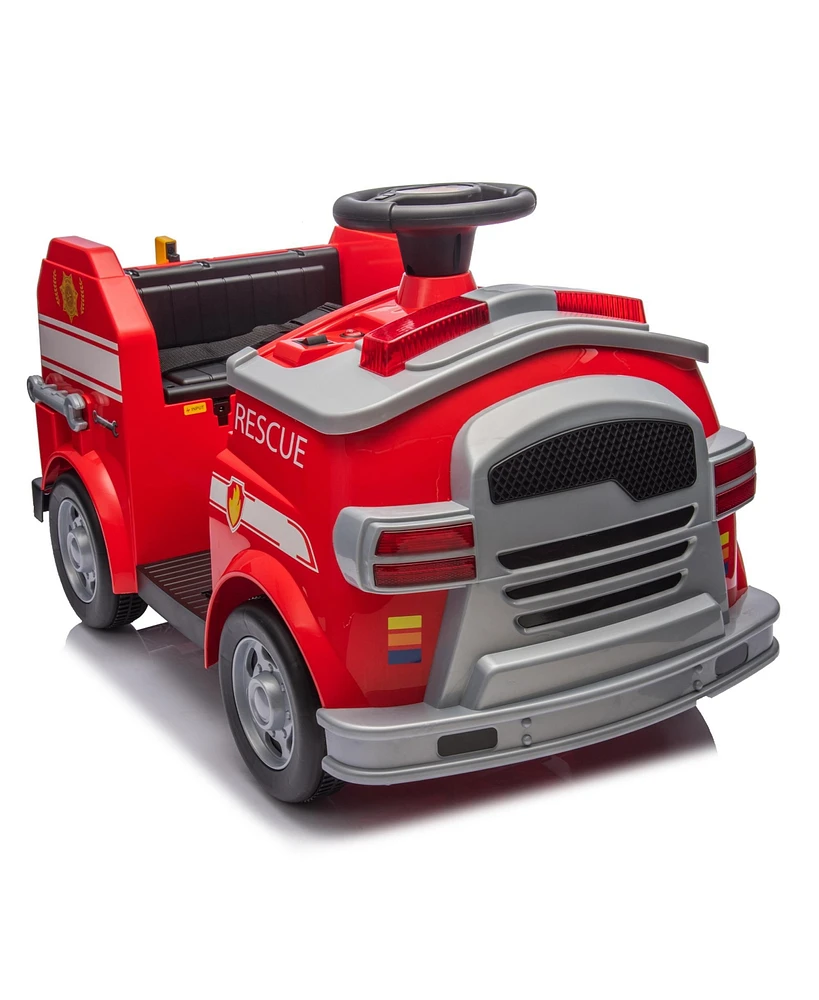 Simplie Fun Kids Fire Engine Ride-On: Interactive Play, Safety, and Education