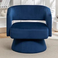 Cozy Swivel Barrel Chair: Luxurious Comfort, Effortless Rotation