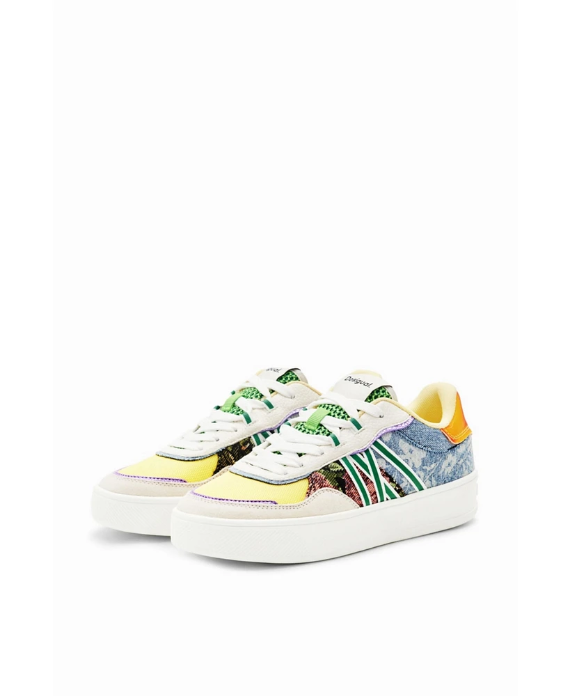 Desigual Women's Patchwork platform sneakers