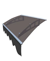 47" x 34" Polycarbonate Door Window Awning with Valance
