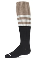 MeMoi Big Girls Two-Tone Stripe Knee-High Socks