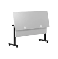 Emma+Oliver Hahn Heavy-Duty Flip Top Training Table With Nesting Design, Privacy Panel, T-Legs, Tabletop