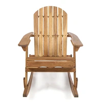 Malibu Acacia Wood Adirondack Rocking Chair