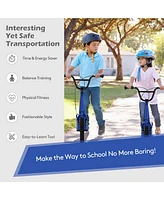 Slickblue Height Adjustable Kid Kick Scooter with 12 Inch Air Filled Wheel