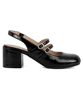 Sugar Women's Gianni Block Heel Slingback Mary Jane Pumps