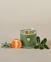 Aromatique Mistletoe Mandarin Textured Glass Candle,6oz