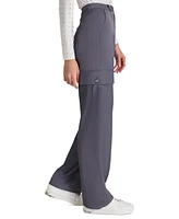 Dkny Jeans Petite High-Rise Satin Cargo Pants