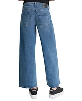 Dkny Jeans Petite High-Rise Wide-Leg