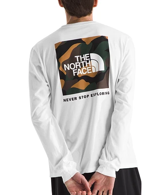 The North Face Men's Brand Proud Long Sleeve Crewneck Logo Graphic T-Shirt