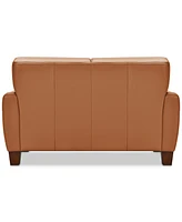 Galligher 59" Leather Loveseat, Created for Macy's