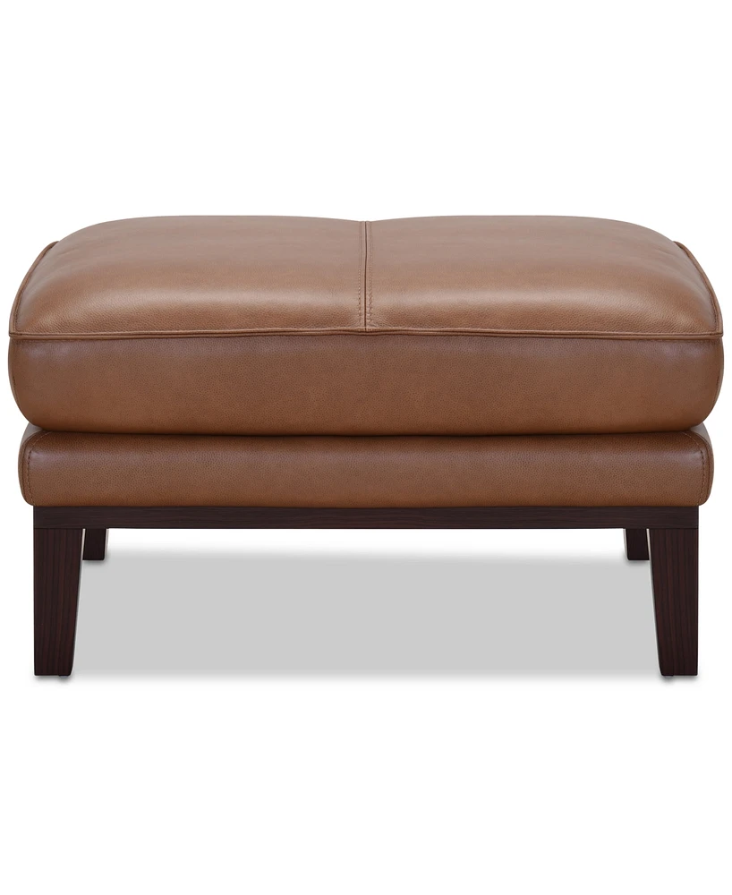 Kettner 32" Leather Ottoman, Created for Macy's