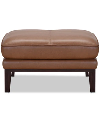 Kettner 32" Leather Ottoman, Created for Macy's