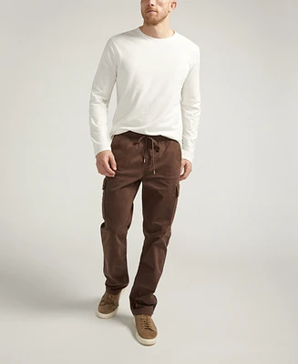 Silver Jeans Co. Men's Essential Twill Pull-On Cargo Pants