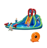 Slickblue Inflatable Water Slide Bounce House with Mighty Splash Pool