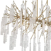 Possini Euro Design Madeleine Brass Gold Island Linear Rain Pendant Chandelier 56 1/2" Wide Modern Textured Cylinder Shades 10-Light Fixture for Dinin