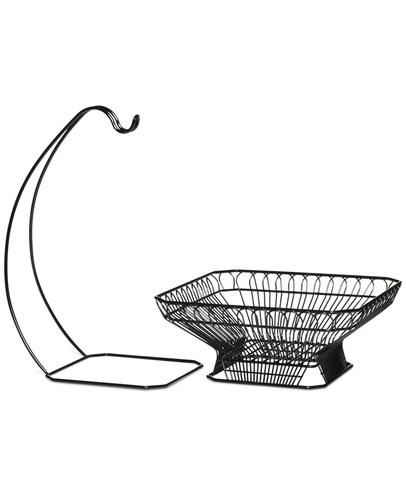 Gourmet Basics By Mikasa Fruit Basket & Banana Wire Hanger