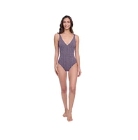 Profile by Gottex Women's Devine V-Neck One Piece Swimsuite