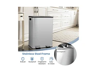 2 x 8 Gallon Dual Trash Can for Kitchen, Office, and Home Use
