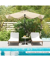 Slickblue Patio Umbrella with Crank Handle and Push Button Tilt