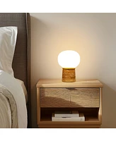 Brightech Neptune 12" Led Table Lamp with Natural Stone Base