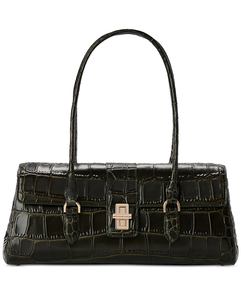 Brahmin Dayan Baize Medium Leather Satchel