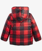 Epic Threads Toddler Boys Buffalo Plaid Reversible Puffer Jacket, Created for Macy's