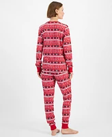 Family Pajamas Women's 2-Pc. Cotton Merry Mix It Matching Christmas Set, Created for Macy's