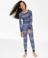 Holiday Lane Little & Big Kids Hanukkah Snug Fit Matching Family Pajamas Set, Created for Macy's