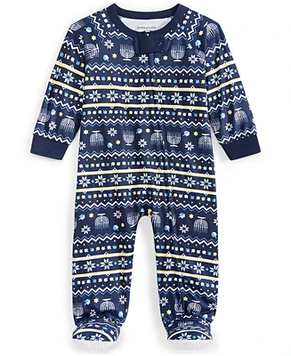 Holiday Lane Infant Hanukkah Matching Family Pajamas Onesie, Created for Macy's