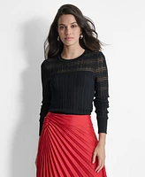 Dkny Women's Pleated Asymmetrical Midi Skirt