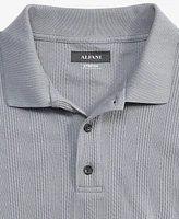 Alfani Men's Stretch Textured Stripe Jacquard Polo, Created for Macy's