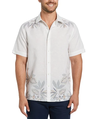 Cubavera Men's Short Sleeve Button-Front Floral Print Shirt