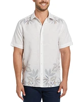 Cubavera Men's Short Sleeve Button-Front Floral Print Shirt