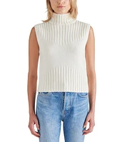 Steve Madden Women's Serin Mock-Neck Sleeveless Sweater