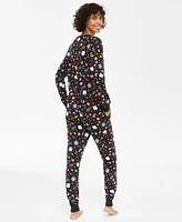 Family Pajamas Women's Spooky Mix Printed Cotton Matching Halloween Set, Created for Macy's