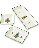 Spode Christmas Tree Traditional 3 Piece Nesting Tray