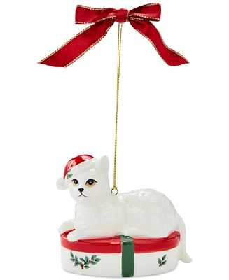 Spode Christmas Tree Gift Box Kitten Ornament