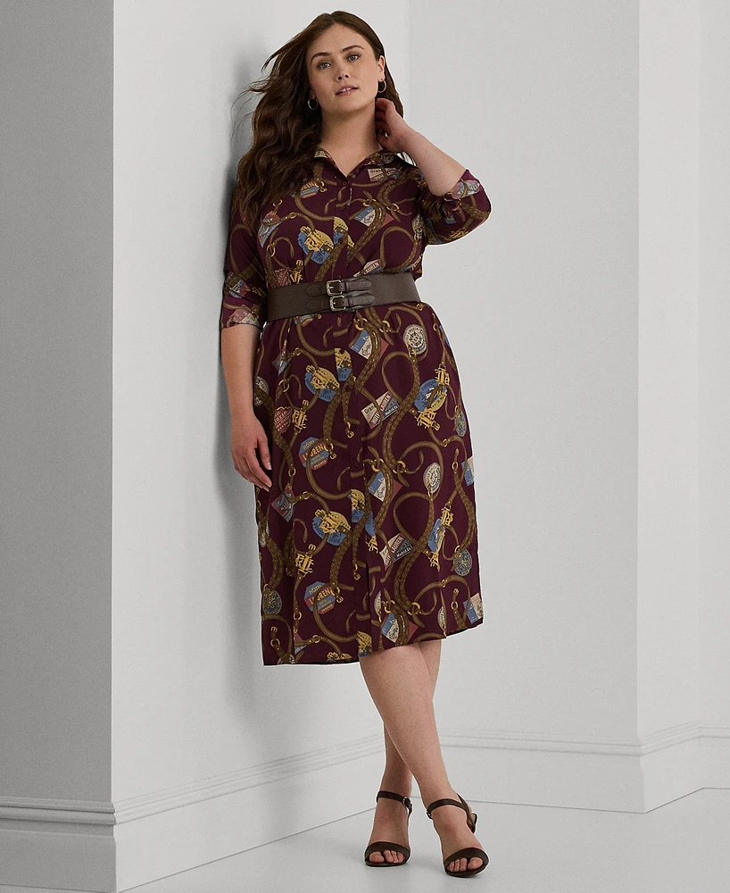 Lauren Ralph Lauren Plus Size Printed Shirtdress