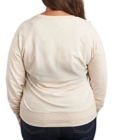 Hybrid Apparel Pumpkin Face Plus Graphic Pullover