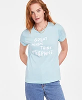 On 34th Women's Great Minds Crewneck Short-Sleeve T-Shirt, Created for Macy's