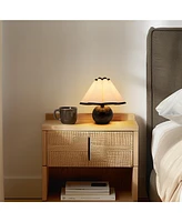 Brightech Blair 10" Led Midcentury Table Lamp with Marble Base