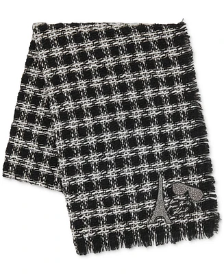 Karl Lagerfeld Paris Women's Tweed Blanket Scarf