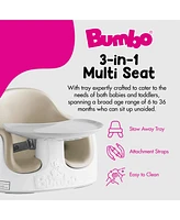 Bumbo Baby Toddler Adjustable 3-in-1 Booster Seat/High Chair and Tray, Taupe