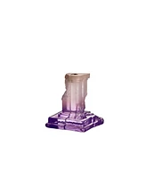 Kosta Boda Rocky Baroque Lilac Candlesticks